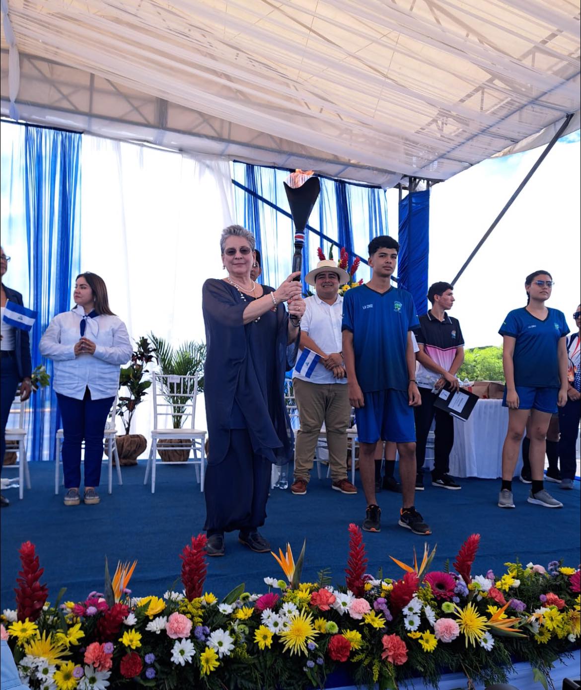 El Alcalde de Nicoya compartió el escenario con todas las autoridades de CR y Nicaragua