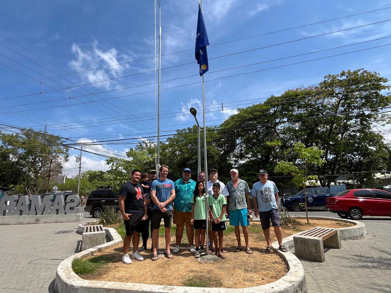 Hoy se izó la Bandera Azul Ecológica que obtuvo Playa Sámar