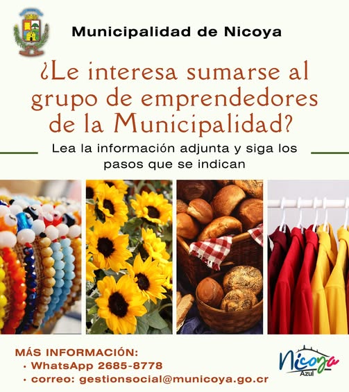 ¿Le interesa sumarse al grupo de emprendedores de la Municipalidad?