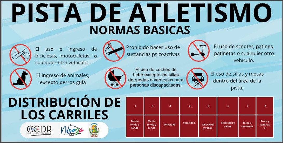 La Pista de Atletismo es para todos y debemos seguir normas básicas de uso
