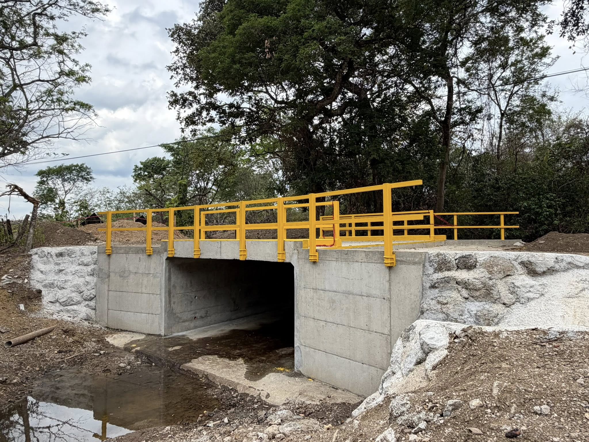 Avance de obra del nuevo puente en la ruta Nicoya - Río Grande